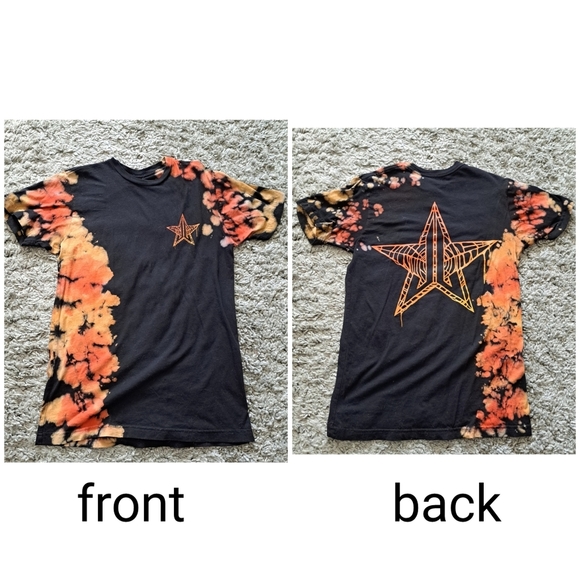 Jeffree Star | Black & orange tie dye logo shirt 2020 Halloween exclusive - Picture 2 of 9